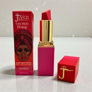 Juvias Place The Red Cherry Velvety Matte Lipstick In So Red